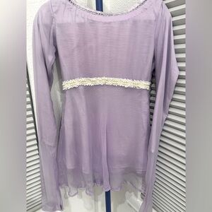Lavender kameez tunic, size XS